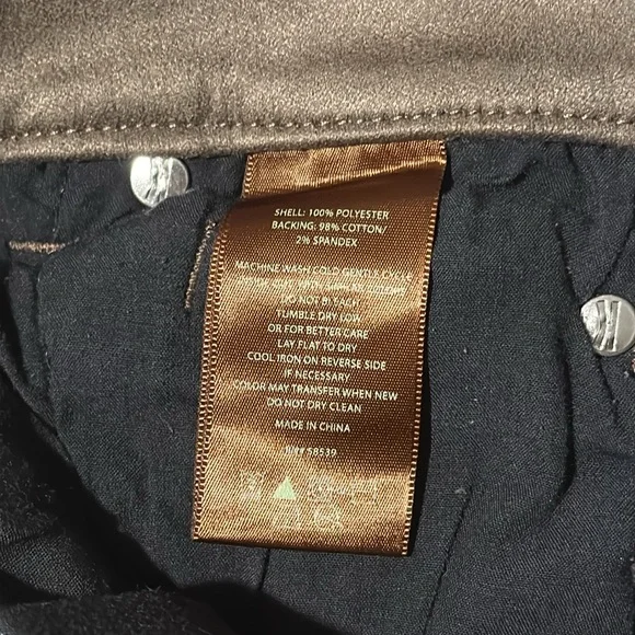 Toothpick skinny faux suede pants - Picture 8 of 10